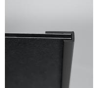 Profilé de finition HÜPPE, pour habillage mural EasyStyle Longueur 2550mm, ES0203132, Couleur: gris foncé