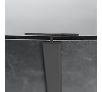 Profil de raccordement HÜPPE, pour habillage mural EasyStyle longueur 2550mm, ES0204132, Couleur: gris foncé