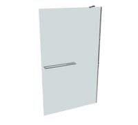 HÜPPE Seamlite Paroi latérale Walk-In à 4 angles seule, fabrication sur mesure, L:120,1-140 H:200,1-220 cm, verre 10mm, HS0183092316, Cabines de douche: Couleur du profilé argent brillant Verre ESG Sa