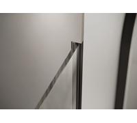 HÜPPE Seamlite Profilé dencastrement sans accessoires, longueur:220cm, pour paroi latérale Walk-In à 4 angles seule, HS2502123, Couleur: édition noire
