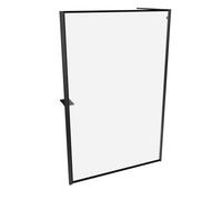 HÜPPE Select+ Frame Paroi latérale seule, étrier transversal, épaisseur de verre 6mm, largeur 1300mm, SL0406, Cabines de douche: Couleur du profilé Black Edition Verre ESG Black Frame avec anti-plaque