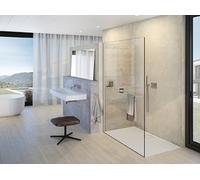 HÜPPE Select+ paroi latérale seule, épaisseur de verre 10mm, largeur 1300mm, SL0109123321, Cabines de douche: Couleur du profilé Verre noir Edition ESG clair