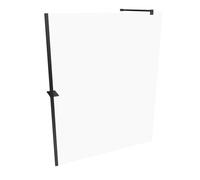 HÃPPE Select+ Panneau latÃ©ral simple, Ã©paisseur du verre 8mm, largeur : 160cm, arrÃªt Ã gauche et Ã droite , Cabines de douche: Couleur du profilÃ© Verre noir Edition ESG clair avec ANTI-PLAQUE - SL0307123322