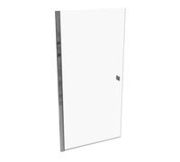 HÜPPE SolvaPro cadre partiel accès d'angle à 4 portes battantes, fixation à droite, largeur : 100cm, hauteur : 200cm, 7T1203092322, Cabines de douche: Couleur du profilé verre brillant argent ESG clai