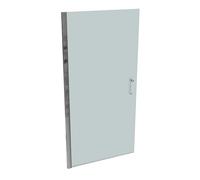 HÜPPE SolvaPro cadre partiel accès d'angle à 4 portes battantes, fixation à droite, largeur : 100cm, hauteur : 200cm, 7T1203092315, Cabines de douche: Couleur du profilé argenté brillant Verre ESG San