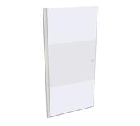 HÜPPE SolvaPro cadre partiel accès d'angle à 4 portes battantes, fixation à droite, largeur : 100cm, hauteur : 200cm, 7T1203182375, Cabines de douche: Couleur du profilé White Edition Verre ESG Privat