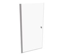 HÜPPE SolvaPro cadre partiel accès d'angle à 4 portes battantes, fixation à gauche, largeur : 100cm, hauteur : 200cm, 7T110355G322, Cabines de douche: Couleur du profilé stainless steel optic Verre ES