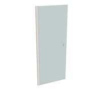 HÜPPE SolvaPro cadre partiel accès d'angle à 4 portes battantes, fixation à gauche, largeur : 80cm, hauteur : 200cm, 7T1101182315, Cabines de douche: Couleur du profilé White Edition Verre ESG Sand Pl