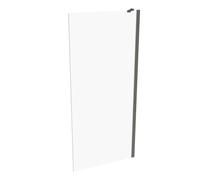 HÜPPE SolvaPro cadre partiel paroi latérale 4 coins pour portes battantes, largeur : 90cm, hauteur : 200cm, 7T070355G321, Cabines de douche: Profilfarbe acier inoxydable optique Glas ESG klar