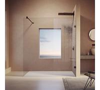 HÜPPE SolvaPro Paroi latérale seule, Walk-In, 4 coins, fixation à droite, barre de stabilisation, largeur 200-1200mm, hauteur 900-2000mm, sur mesure, 7R028055H373, Cabines de douche: Profil de l'entre