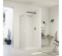 HÜPPE SolvaPro Porte battante, avec élément fixe, pour niche, pour paroi latérale, 7T0303092321, 7T0303