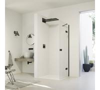 HÜPPE SolvaPro Porte battante, avec élément fixe, pour niche, pour paroi latérale, 7T0403123322, 7T0403