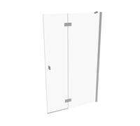 HÜPPE SolvaPro Porte battante, avec élément fixe, pour niche, pour paroi latérale, 7T040455G322, 7T0404