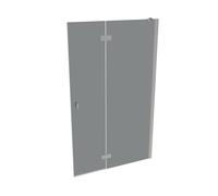 HÜPPE SolvaPro Porte battante, avec élément fixe, pour niche, pour paroi latérale, 7T040455G368, 7T0404