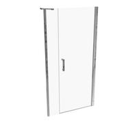 HÜPPE SolvaPro Porte battante avec partie annexe en niche, fixation à droite, largeur : 100cm, hauteur:200cm, 7T3003092322, Cabines de douche: Couleur du profilé verre brillant argent ESG clair avec A
