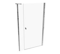 HÜPPE SolvaPro Porte battante avec partie annexe en niche, fixation à droite, largeur : 120cm, hauteur:200cm, 7T3004092322, Cabines de douche: Couleur du profilé verre brillant argent ESG clair avec A