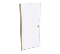 HÜPPE SolvaPro porte battante partiellement encadrée, carré, fixation à gauche, largeur : 900mm, 7T010255H375, Cabines de douche: Couleur du profil laiton Verre ESG Privatima avec ANTI-PLAQUE