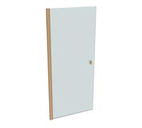 HÜPPE SolvaPro porte battante partiellement encadrée, carré, fixation à gauche, largeur : 900mm, 7T010255D315, Cabines de douche: Couleur du profilé bronze Verre ESG Sand Plus