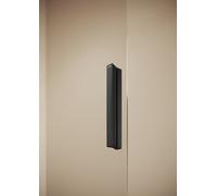 HÜPPE Vita pure sans cadre, porte coulissante à 4 angles, 1 partie avec segment fixe, largeur : 160cm, hauteur:200cm, fixation à gauche & à droite, VA0107182321, Cabines de douche: Couleur du profilé 