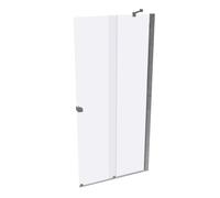 HÜPPE Xtensa pure Entrée coulissante 2 parties (1/2), largeur:100cm, butée à droite, XT1404069321, Cabines de douche: Couleur du profilé verre brillant argent brillant ESG transparent