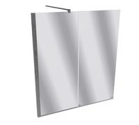 HÜPPE Xtensa pure Pare-bain Porte coulissante 1 élément avec segment fixe Largeur:140cm Charnières à gauche, XT0602069381, Cabines de douche: Verre profilé argent brillant verre brillant ESG verre mir