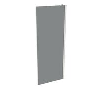 HÜPPE Xtensa pure Paroi latérale pour porte coulissante Walk-In en 1 partie, avec segment fixe, largeur:80cm, charnières à gauche et à droite, XT0306182368, Cabines de douche: Couleur du profilé White