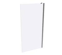 HÜPPE Xtensa pure Paroi latérale pour porte coulissante Walk-In en 1 partie, avec segment fixe, largeur:100cm, charnières à gauche et à droite, XT0308069322, Cabines de douche: Couleur du profilé verr