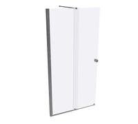 HÜPPE Xtensa pure Porte coulissante, 1 élément, avec segment fixe, sur mesure, L 1000-1800mm, H 2001-2200mm, fixation à gauche, étrier transversal, XT0182069321, Cabines de douche: Couleur du profilé 