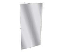 HÜPPE Xtensa pure Porte coulissante, 1 élément, avec segment fixe, sur mesure, L 1000-1800mm, H 2001-2200mm, fixation à droite, étrier transversal, XT0282182380, Cabines de douche: Couleur du profilé 