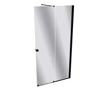 HÜPPE Xtensa pure Porte coulissante, 1 élément, avec segment fixe, sur mesure, L 1000-1800mm, H 2001-2200mm, fixation à droite, étrier transversal, XT0282123381, Cabines de douche: Couleur du profilé 