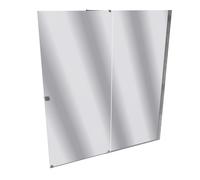 HÜPPE Xtensa pure Porte coulissante, 1 élément, avec segment fixe, sur mesure, L 1801-2000mm, H 1200-2000mm, fixation à droite, étrier transversal, XT0281069380, Cabines de douche: Couleur du profilé 