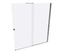 HÜPPE Xtensa pure Porte coulissante, 1 élément, avec segment fixe, sur mesure, L 1801-2000mm, H 1200-2000mm, fixation à droite, étrier transversal, XT0281069322, Cabines de douche: Couleur du profilé 