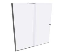 HÜPPE Xtensa pure Porte coulissante, 1 élément, avec segment fixe, sur mesure, L 1801-2000mm, H 1200-2000mm, fixation à gauche, étrier transversal, XT0181069322, Cabines de douche: Couleur du profilé 