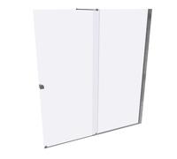 HÜPPE Xtensa pure Porte coulissante, 1 élément, avec segment fixe, sur mesure, L 1801-2000mm, H 2001-2200mm, fixation à droite, étrier transversal, XT0283069321, Cabines de douche: Couleur du profilé 