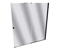 HÜPPE Xtensa pure Porte coulissante, 1 élément, avec segment fixe, sur mesure, L 1801-2000mm, H 2001-2200mm, fixation à droite, étrier transversal, XT0283123380, Cabines de douche: Couleur du profilé 