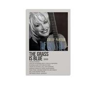 HUERWJRBJ Dolly Parton Album The Grass Is Blue Affiche d'art moderne esthétique sur toile Décoration murale Convient à n'importe quel endroit 20 x 30 cm Sans cadre