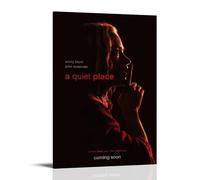 HUERWJRBJ Poster de film A Quiet Place - Peinture d'art moderne - Couverture sur toile - Convient à n'importe quel endroit - 50 x 75 cm - Style cadre