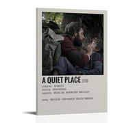 HUERWJRBJ Poster de film A Quiet Place - Peinture d'art moderne - Couverture sur toile - Convient à n'importe quel endroit - 60 x 90 cm - Style cadre