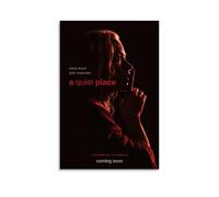HUERWJRBJ Poster de film A Quiet Place - Peinture d'art moderne - Toile esthétique - Convient à n'importe quel endroit - 50 x 75 cm - Style sans cadre