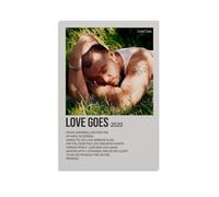 HUERWJRBJ Sam Smith Album Love Goes Poster Art Moderne Toile Esthétique Couverture Art Mural Affiches Convient à N'importe Quel Lieu 50 x 75 cm Sans Cadre