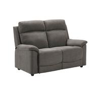 HUESCA - Canapé 2 Places Fixe Tissu Gris - Altobuy Gris