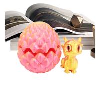 Huevo De Dragón Impreso En 3D, Juguete De Fidget De Huevo De Dragón, Impresos 3D Sensoriales De Color De Gradiente Avec Junta Móvil, Decoración De Muebles Para El Hogar Estético Para La Sala De E