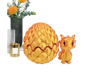 Huevo De Dragón Impreso En 3D, Juguete De Fidget De Huevo De Dragón, Impresos 3D Sensoriales De Color De Gradiente Avec Junta Móvil, Decoración De Muebles Para El Hogar Estético Para La Sala De E