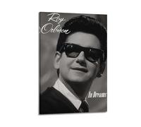 HUEYRORRYT JASURYWO I R I Roy Orbison In Dreams Poster décoratif sur toile vintage pour salon, chambre à coucher, 20 x 30 cm, style cadre