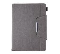 HUEZOE Étui pour iPad 10.2 (9e/8e/7e génération) en Cuir synthétique avec Support Compatible avec iPad 2021/2020/2019, Mise en Veille/réveil Automatique, Gris