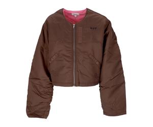 HUF - Bomber Satin Paisley - Femme - Vestes - Brun - Taille: 38 FR