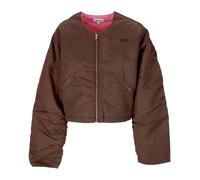 HUF - Bomber Satin Paisley - Femme - Vestes - Brun - Taille: 40 FR