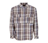 HUF - Chemise à Carreaux en Flanelle Crème - Homme - Chemises - Multicolore - Taille: M