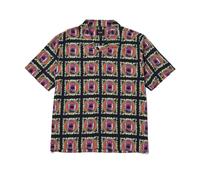 HUF - Chemise noire en rayonne Pop Top - Homme - Chemises - Multicolore - Taille: L