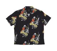 HUF - Chemise Resort à Manches Courtes Noire - Homme - Chemises - Noir - Taille: M